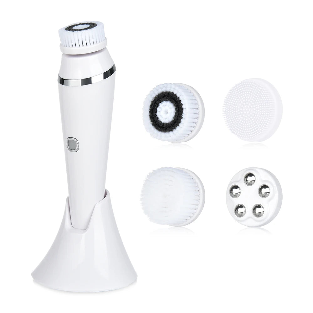 Brosse nettoyante visage 4 en 1 | Rechargeable & étanche